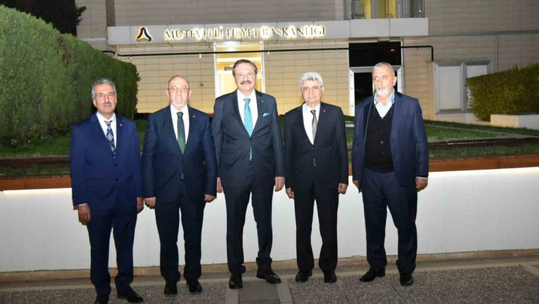 Başkan Dumandağ, TOBB Başkanı Hisarcıklıoğlu ile bir araya geldi