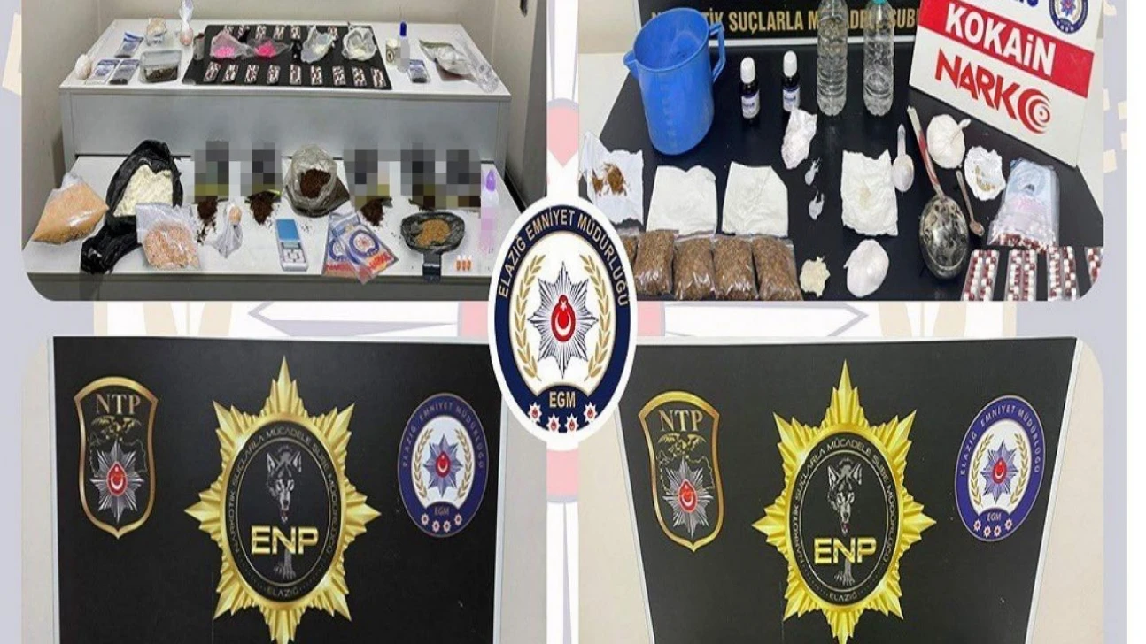 Elazığ'da uyuşturucu operasyonu: 20 şüpheli tutuklandı