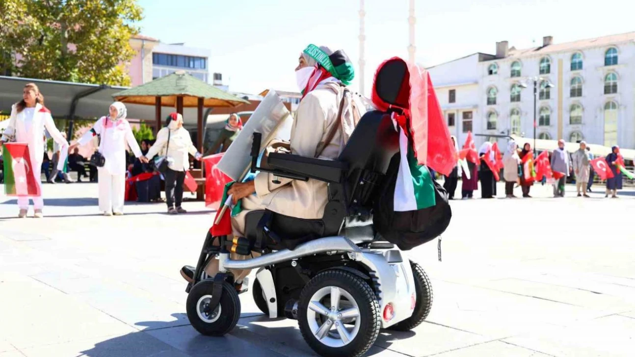 Elazığlı kadınlardan Gazze için sessiz çığlık