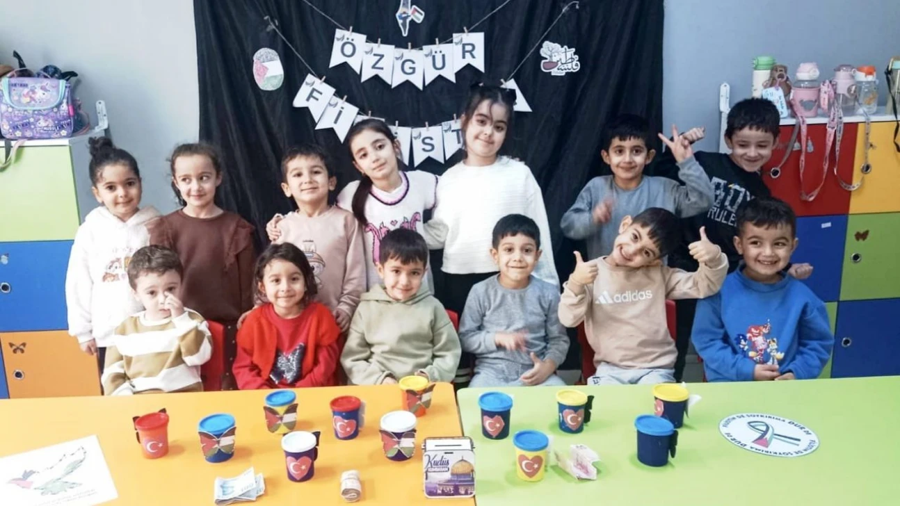 Tuncelili miniklerden Gazze'deki çocuklara anlamlı destek