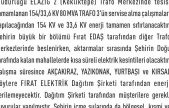 Elazığ'da elektrik kesintisi yaşanacak