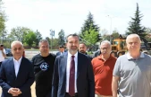 Saha incelemelerini sürdüren Başkan Şahin Şerifoğulları'ndan yoğun tempo