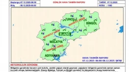 Tunceli'de şiddetli yağmur ve fırtına etkili oldu