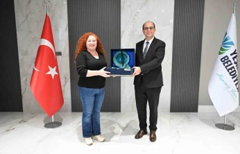 'Gençlik ve Ailem' konulu kısa film yarışması konukları, Başkan Geçit ile bir araya geldi