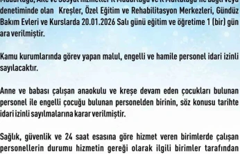 Elazığ'da rehabilitasyon ve bakımevi kurslarına 1 gün daha kar tatili