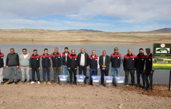 Elazığ'da Su Kaynakları Balıklandırma Projesi sürüyor
