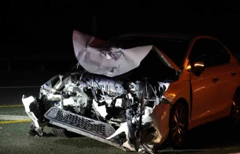 Elazığ'da yaşanan kazada 3 kişi yaralandı: O anlar kamerada