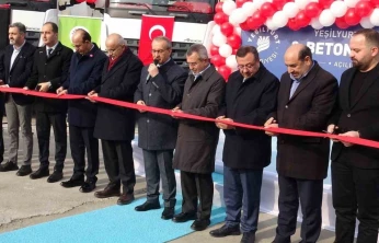 Malatya'da 70 milyon TL'lik beton santrali hizmete açıldı