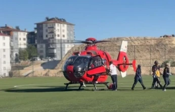 Malatya'da ambulans helikopter 70 yaşındaki hasta için havalandı