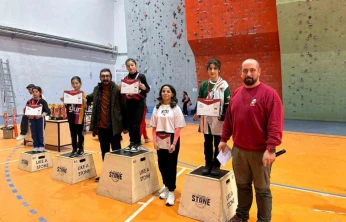 Malatya'da okul sporları tırmanış yarışmaları tamamlandı