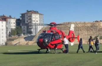 Malatya'da yaşlı hasta için ambulans helikopter havalandı