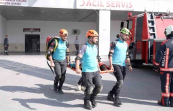 Malatya Eğitim ve Araştırma Hastanesi'nde yangın tatbikatı