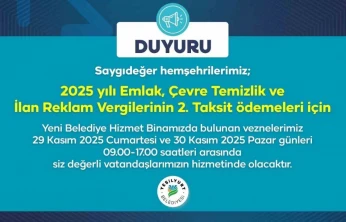 Yeşilyurt Belediye vezneleri, hafta sonu hizmet verecek