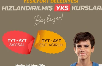Yeşilyurt Belediyesi 'Hızlandırılmış YKS Kursları' başladı
