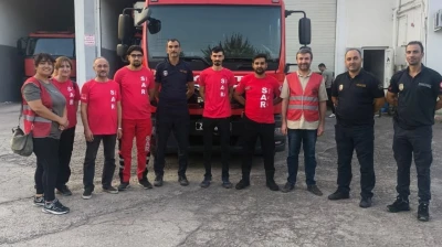 Elazığ belediyesi itfaiyesinden sar ekibine destek eğitimi