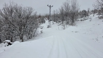 Elazığ'da kar başladı, 311  köy yolu ulaşıma kapandı