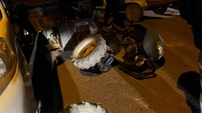 Elazığ'da otomobil ile patpat motoru çarpıştı: 3 yaralı