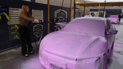 Malatya'da oto yıkamaya renk geldi