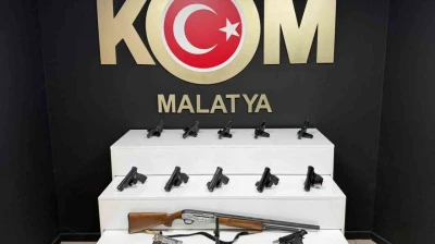 Malatya'da ruhsatsız silah operasyonu