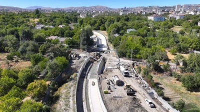 Şorşor deresindeki taşkın koruma çalışmalarında sona gelindi