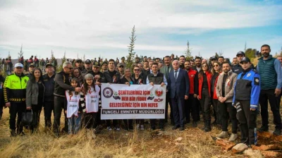 Tunceli'de 3 bin fidan toprakla buluştu