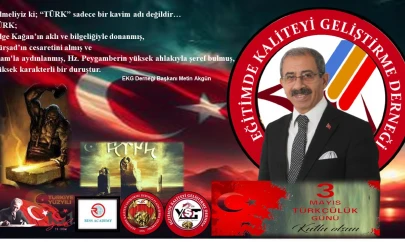 Başkan Akgün'den 3 Mayıs Türkçüler Günü Mesajı...