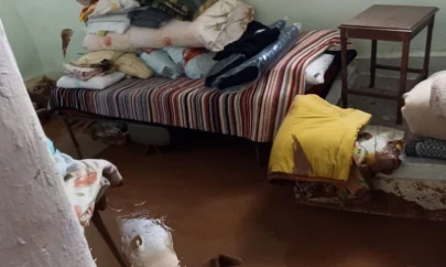 Darende'de  sağanak ve dolu su baskınlarına neden oldu