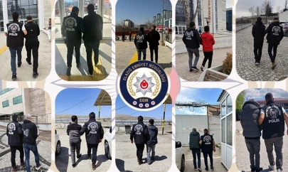 Elazığ'da kesinleşmiş hapis cezası bulunan 107 şahıs yakalandı