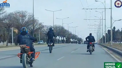 Malatya'da tehlikeli motosiklet şovuna ağır fatura