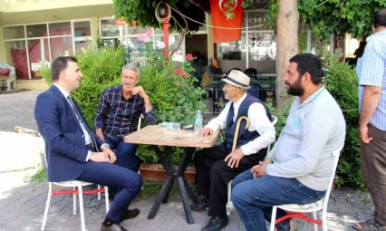 Kaymakam Küçük, esnaf ve vatandaşlarla bir araya geldi
