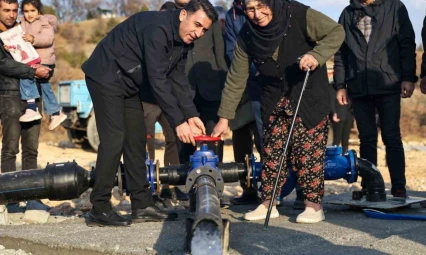 Tunceli'nin bir mahallesinde içme suyu sorunu çözüme kavuştu