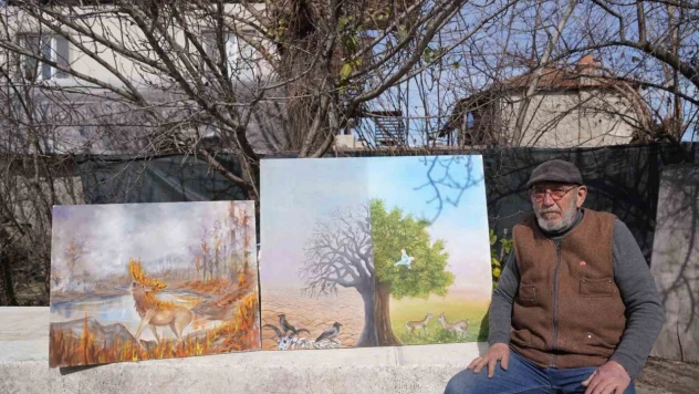 Çizdiği resimlerden elde edeceği geliri depremzedeler için bağışlayacak