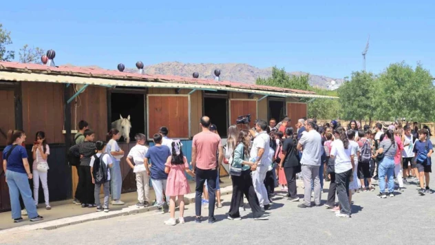 Elazığ'da çocuklar doyasıya gezdi
