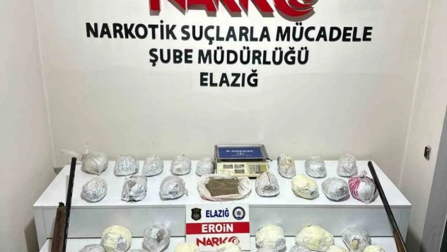 Elazığ'da uyuşturucu tacirlerine büyük darbe: 4 gözaltı