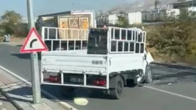 Malatya'da hafriyat kamyonu ile kamyonet çarpıştı: 1 ölü