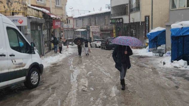 Tunceli'de kar ve fırtına etkili oldu
