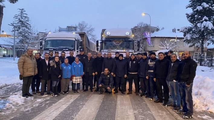 3 tır daha deprem bölgesine yola çıktı