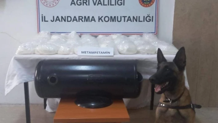 Ağrı'da 32 kilo metanfetamin ele geçildi