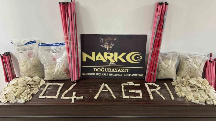 Ağrı'da 34 kilo 150 gram eroin ele geçirildi