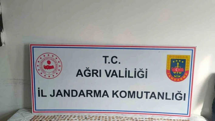 Ağrı'da durdurulan tırda bin 245 altın sikke ele geçirildi