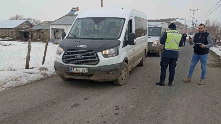 Ağrı'da taşımalı eğitim servis araçları denetlendi