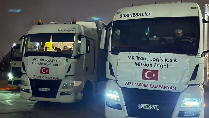 Aksaraylı gurbetçilerden deprem bölgesine destek