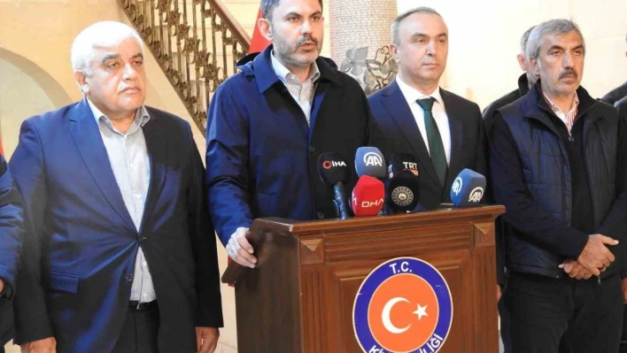 Bakan Kurum: 'Cumhuriyet tarihinin en büyük afet konut seferberliği başladı'