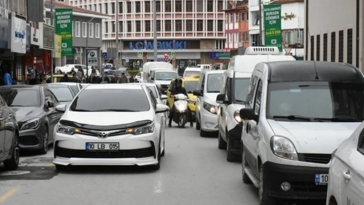 Balıkesir'de trafiğe kayıtlı araç 545 bin oldu