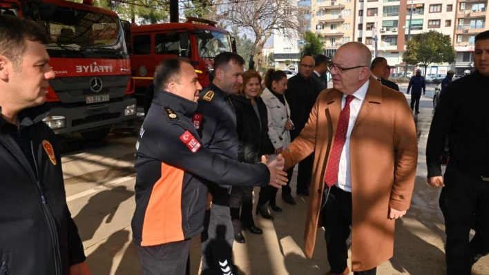 Başkan Ergün, afet bölgesinden dönen itfaiye ekipleriyle bir araya geldi