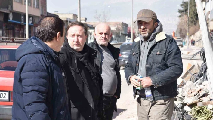 Başkan Orkan deprem bölgesinde