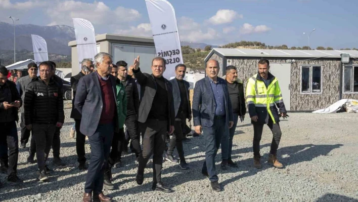 Başkan Seçer yeniden deprem bölgesinde