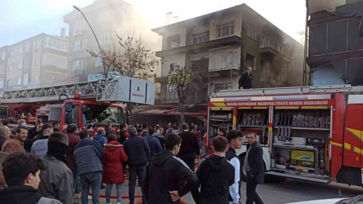 Başkent'te korkutan yangın