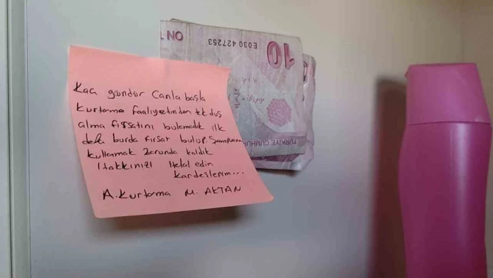 Batmanlı itfaiye eri duş aldığı KYK yurdunda şampuanın ücretini bıraktı