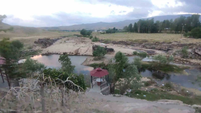 Bendimahi Çayı kurudu, yavru inci kefalleri mahsur kaldı